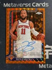 2025-26 Topps Chrome Orange Geometric Refractor Jalen Brunson /25 KNICKS