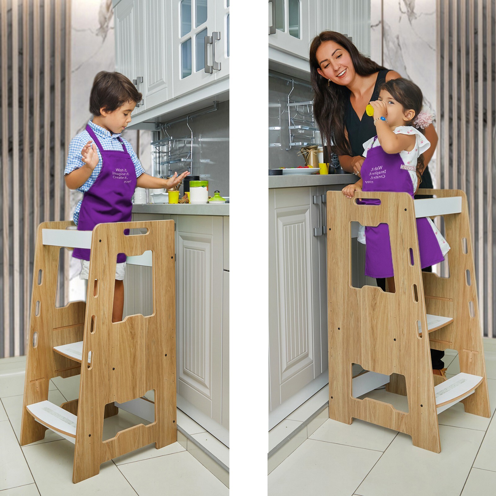 Learning Tower Kids Step, Montessori Kitchen Helper Stool 06 Years eBay
