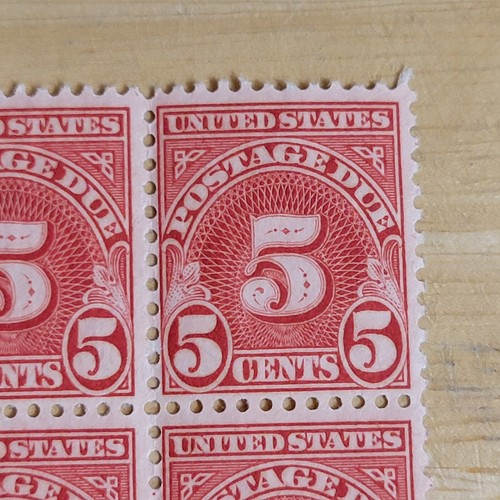 1931-56 SCOTT #J83A 10 1/2 PERF 5C POSTAGE DUE BLOCK 5 MNH OG #12 - Picture 5 of 12