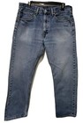 Preowned Mens Levi's 505 Regular Fit Straight Leg Jeans 100% Cotton Size W34 L29 — photo 1