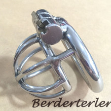 Stainless Steel Male Chastity Device Super Small Cage Men Metal Locking Belt