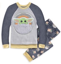Disney Store Star Wars Mandalorian Child Yoda PJ Boys Pajama Long Sleeve