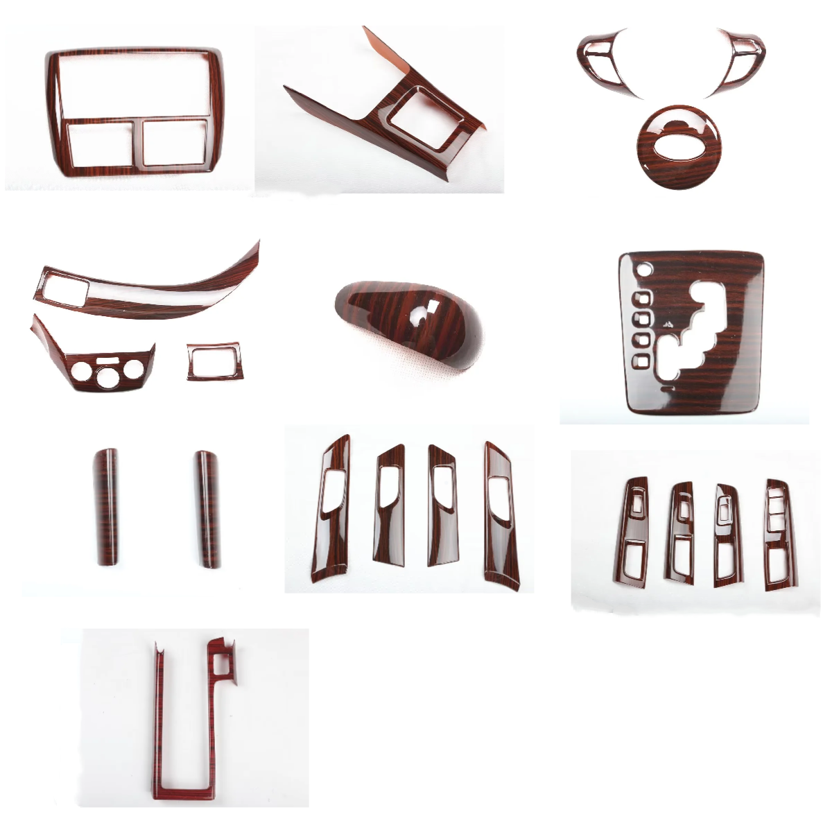 21PCS Peach wood grain Car Interior Kit Cover Trim For Subaru Forester