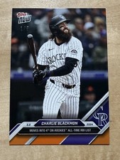 2024 MLB Topps NOW 171 CHARLIE BLACKMON COLORADO ROCKIES ORANGE 1/5