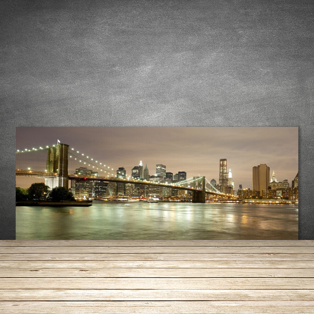 Crédence de cuisine en verre 125x50 anti projections style architecture et mer