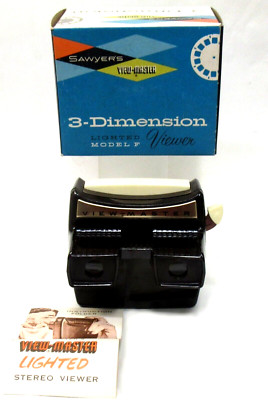 View Master circa 1959 MODEL F LIGHTED VIEWER working in box w/pamphlet