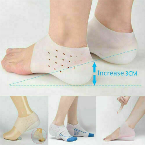 Concealed Footbed Enhancers Invisible Height Increase Silicone Insoles Pads - Picture 8 of 10