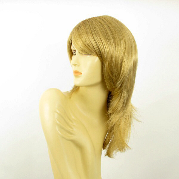 Perruque mi-longue haut de gamme Coline 24B blond doré