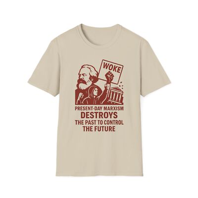 Present Day Marxism Destroys the Past T-Shirt, Nationalist Anti-Globalist Tee