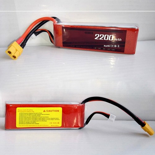 Klemmbao Lithiumbatterie LiPo 3S 11,1 V 2200MAH 35C XT60 RC Flugzeuge Cars FPV - Bild 3 von 4