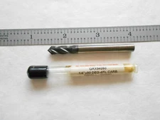 NEW MICROCUT USA 1/4"D X 3/4" LOC X 2-1/2" L X 90DEG. 4FL. CC CARBIDE DRILL MILL