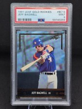 1991 Leaf Gold Rookies JEFF BAGWELL #BC14 PSA 9