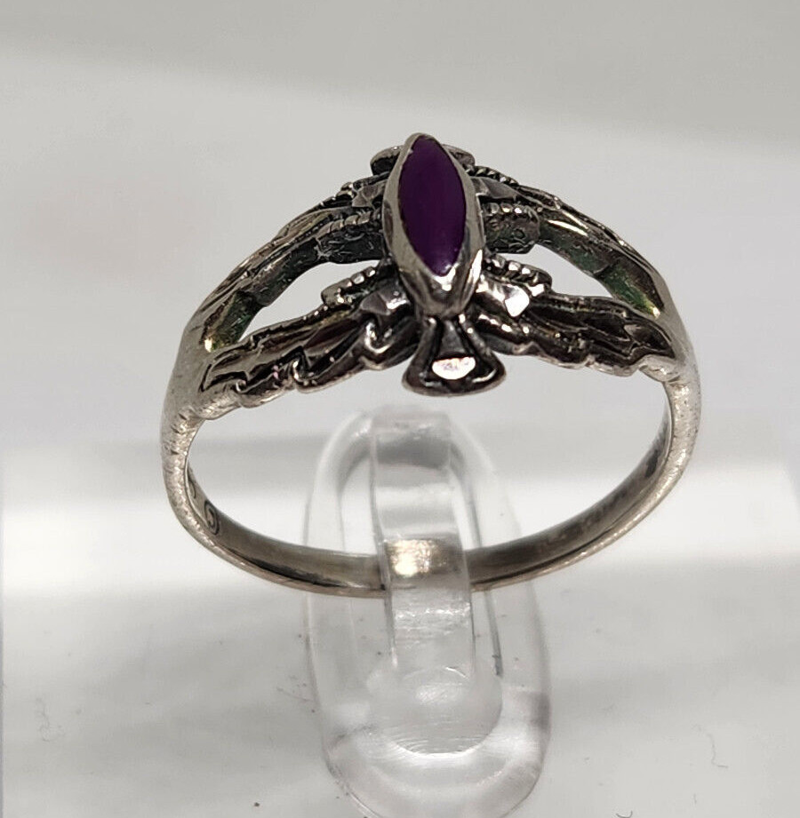 Silver Cloud Sterling Silver Sugilite Ring – Size… - image 9