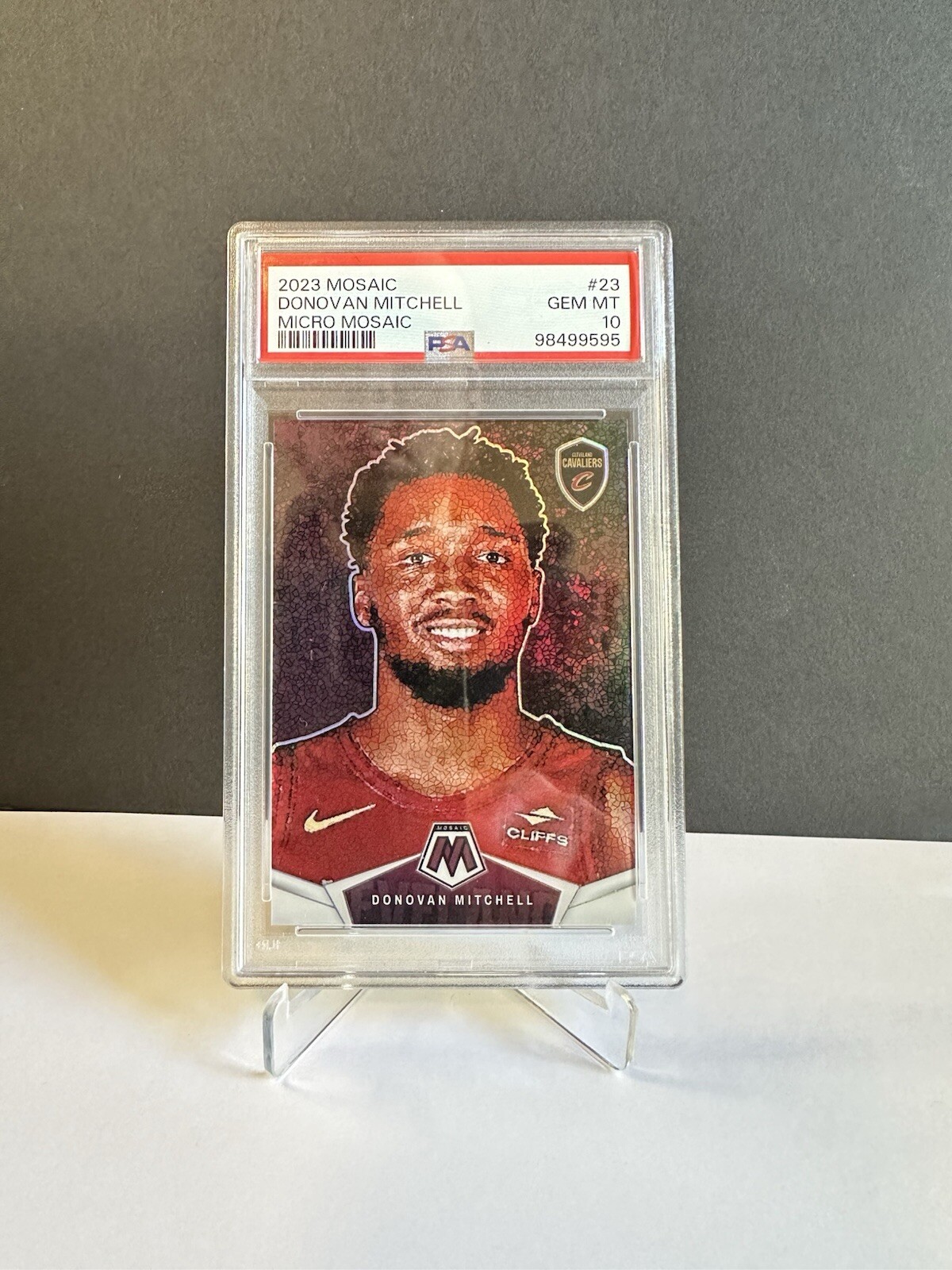 2023-24 Panini Mosaic Donovan Mitchell Micro Mosaic CASE HIT PSA 10 POP 6 🔥🔥🔥