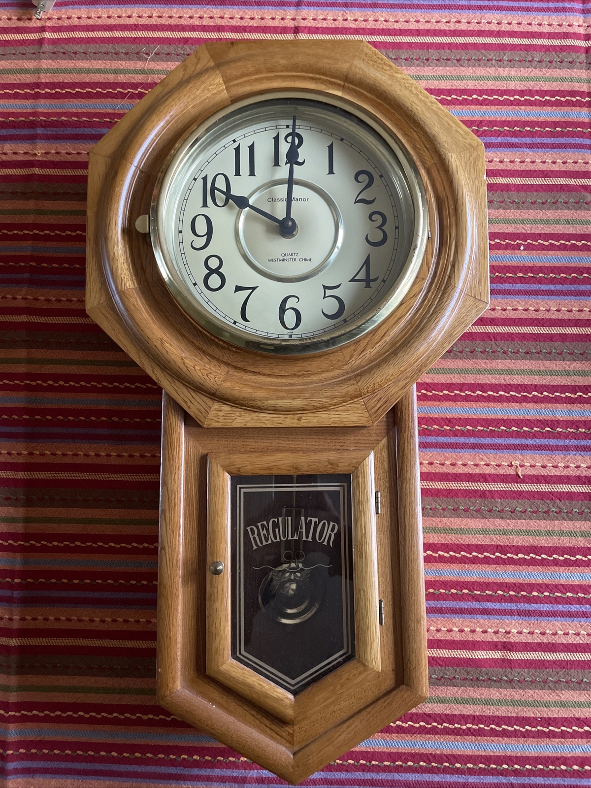 Vintage Regulator Wall Clock eBay