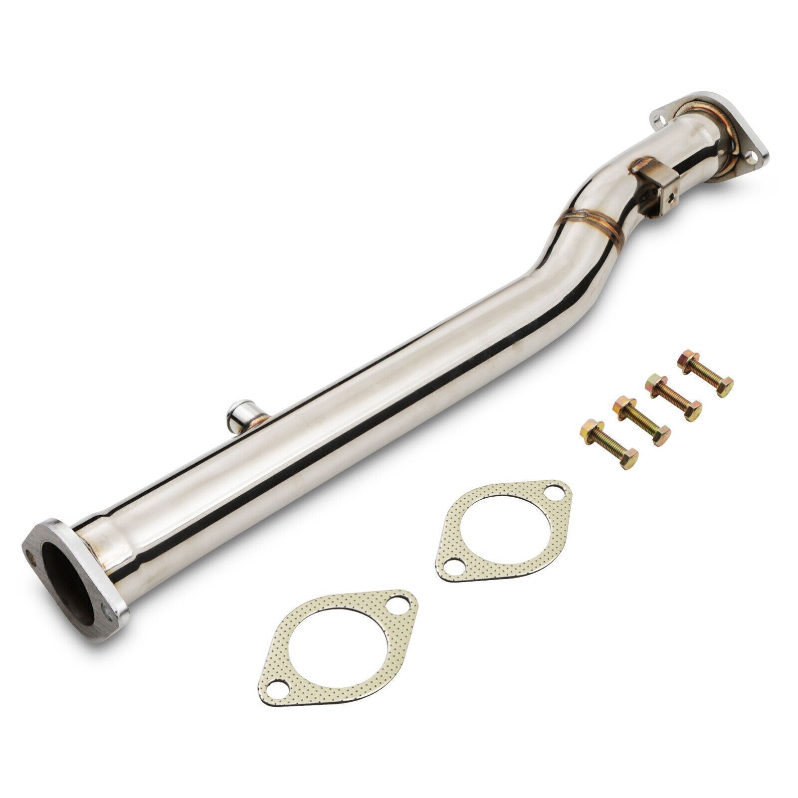 STAINLESS EXHAUST FRONT DECAT PIPE CENTRE FOR MITSUBISHI LANCER EVO 10