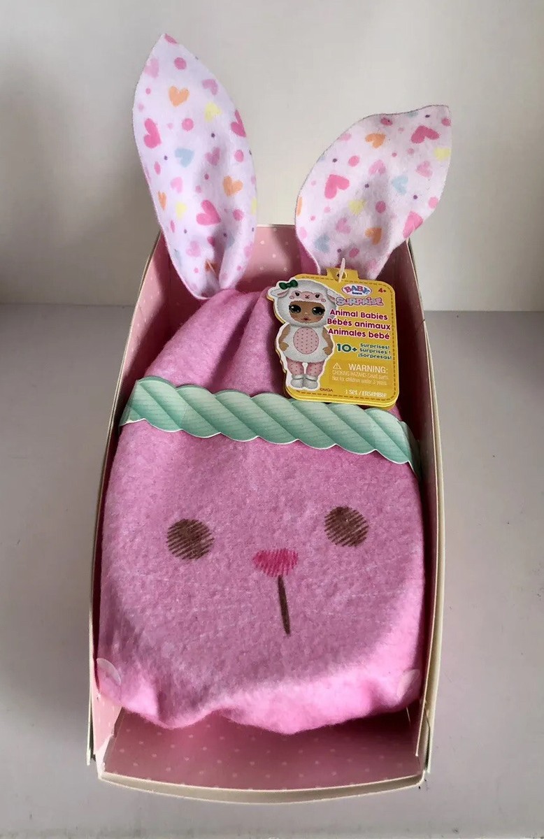 NEW Baby Born Surprise Doll Series Animal Babies Baby Pink Bunny