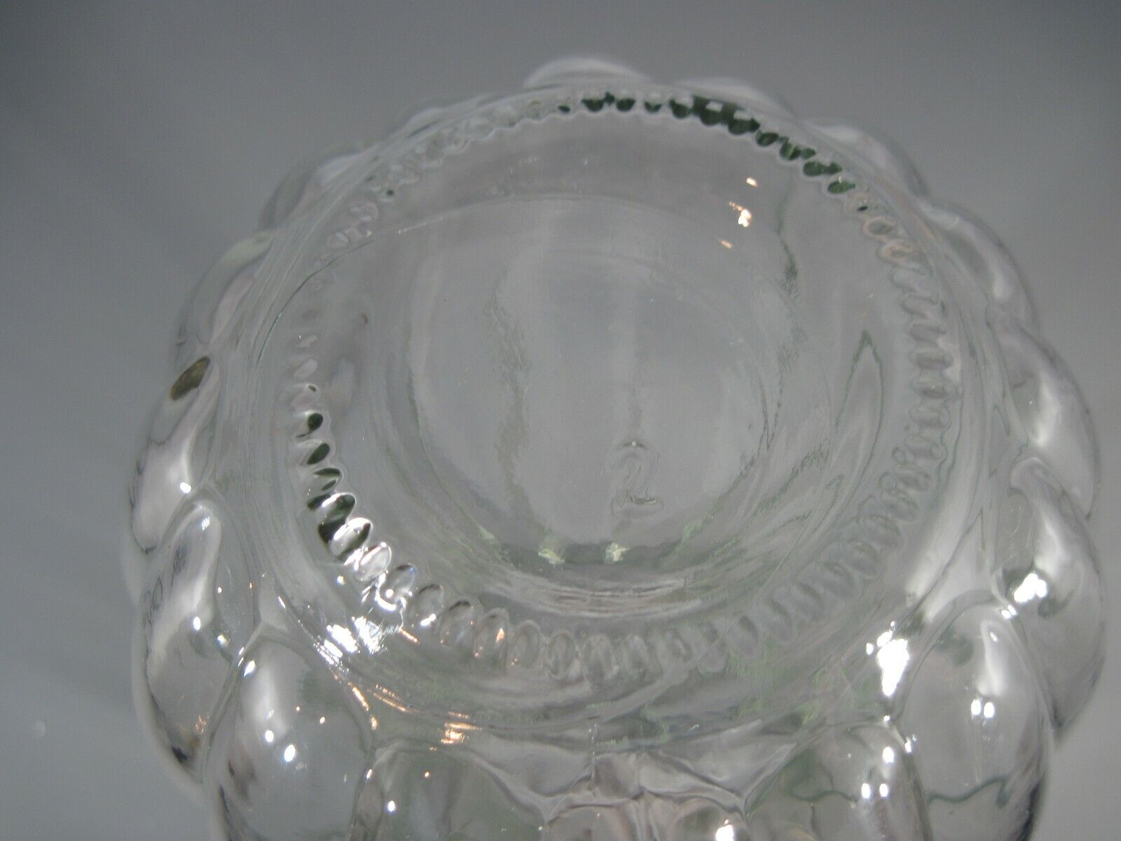 Vintage Clear Glass Vase, Fluted/Ribbed ~ THICK/HEAVY, 8.75” H x 5” W