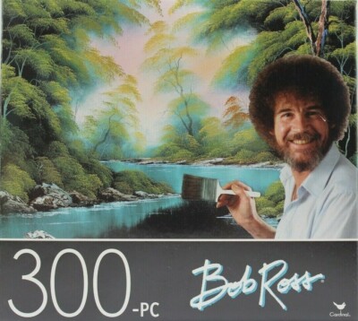 Jigsaw Puzzle 300 Piece Bob Ross Deep Forest Lake Cardinal 14 X 11