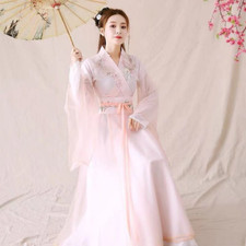 Pink Chinese Style Hanfu Traditional Dance Costume Princess Oriental Dresses
