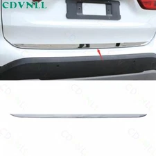 For BMW X1 F48 2016-2021 Chrome Steel Car Rear Tailgate Trunk Lid Strip Trim 1*