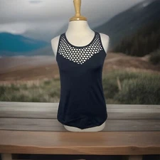 90 DEGREE Reflex Womens Size Medium Black Sleeveless Yoga Cutout Tank Top Shirt