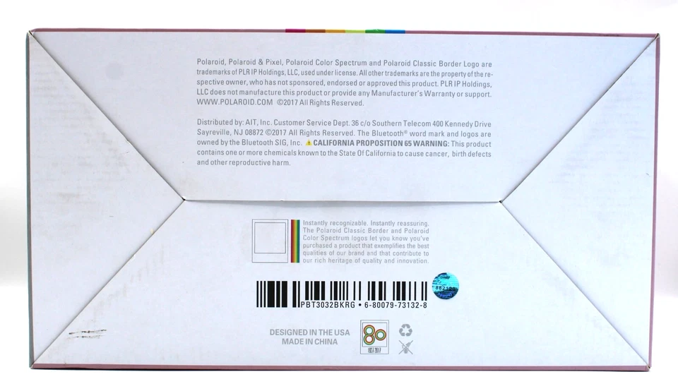 Polaroid (PBT3032BKRG) Wireless Portable Speaker - HD Sound, Retro Style - Image 3 of 3