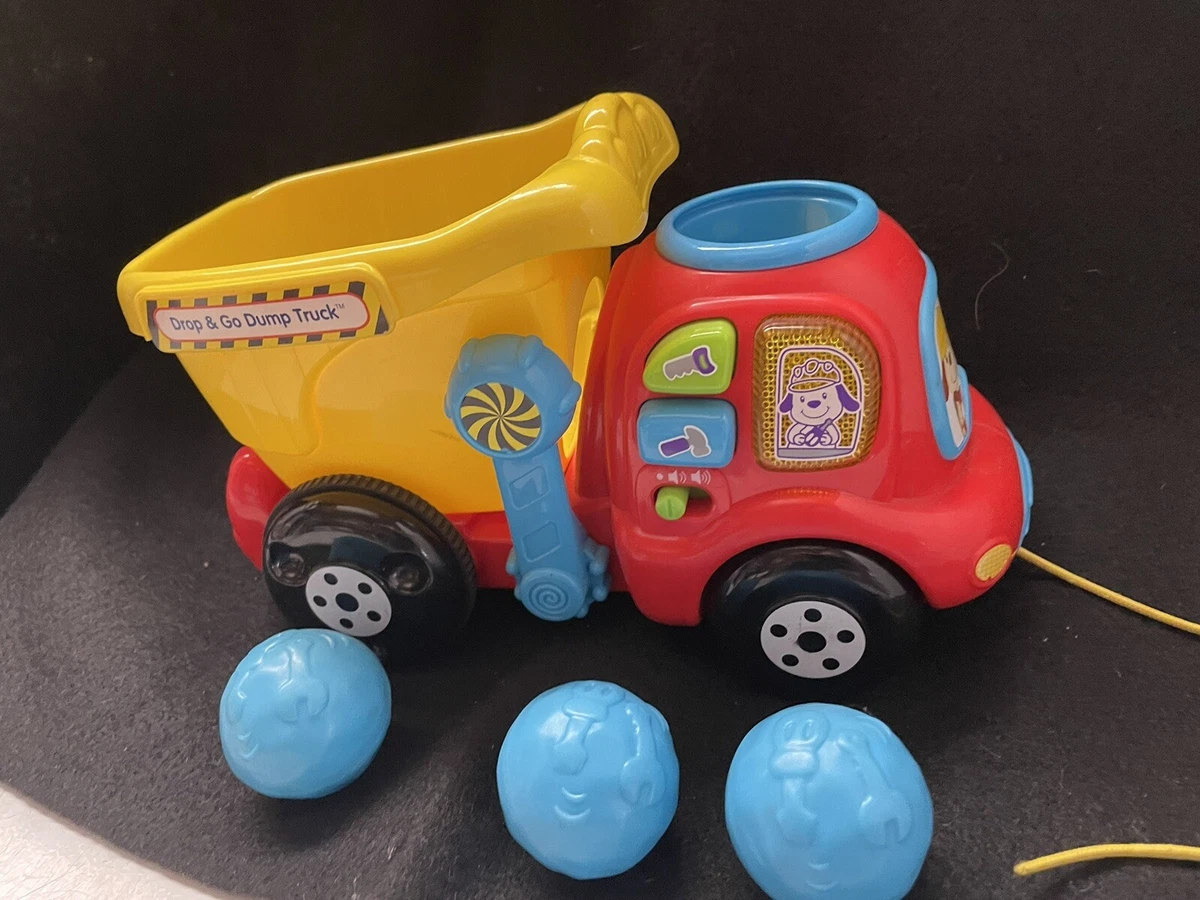 VTech Toys Drop and Go Dump Truck with Balls String Toddlers Boulders 82452