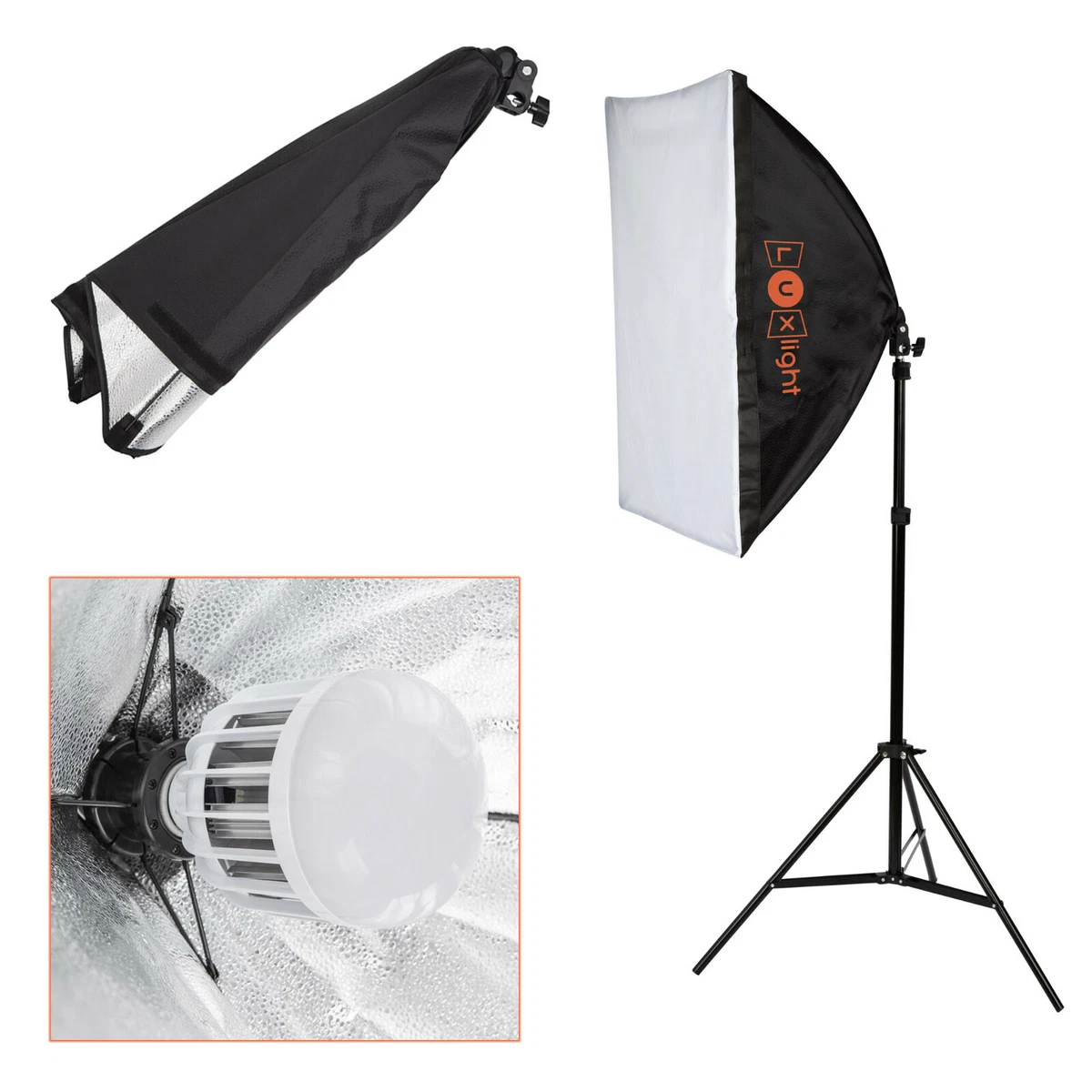 Portable clearance softbox light