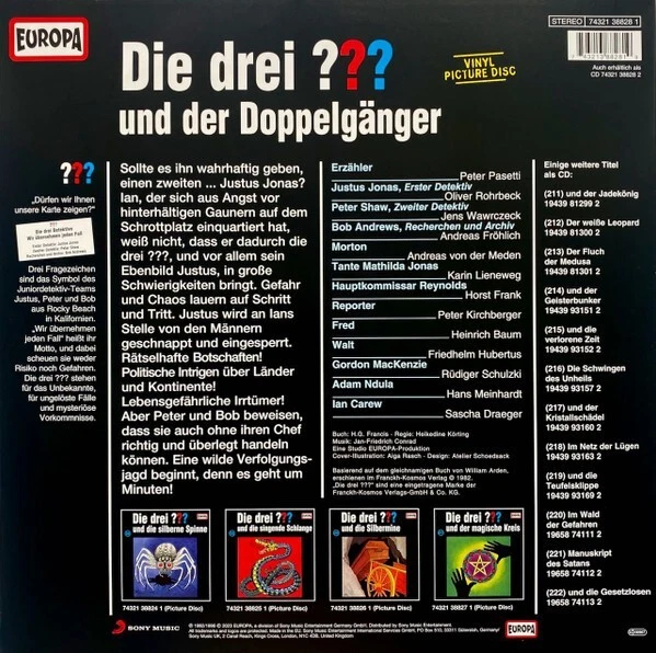 PICTURE DISC/VINYL  DIE DREI ??? - UND DER DOPPELGÄNGER - Bild 2 von 4