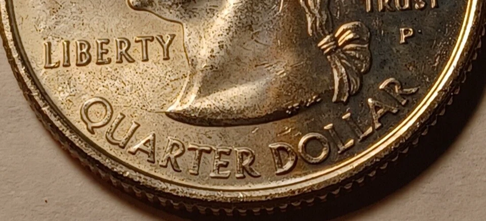 Virginia 2000 P Washington Quarter Errors Both Sides Uncirculated RARE Coin - Image 2 of 4