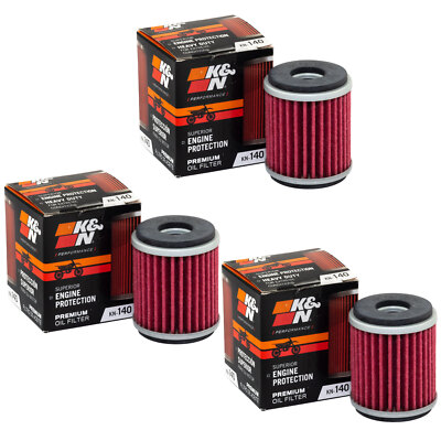 Ölfilter Set 3 Stück K&N KN-140 für Gas Gas Husqvarna Yamaha EC 250 SMR TE WR 