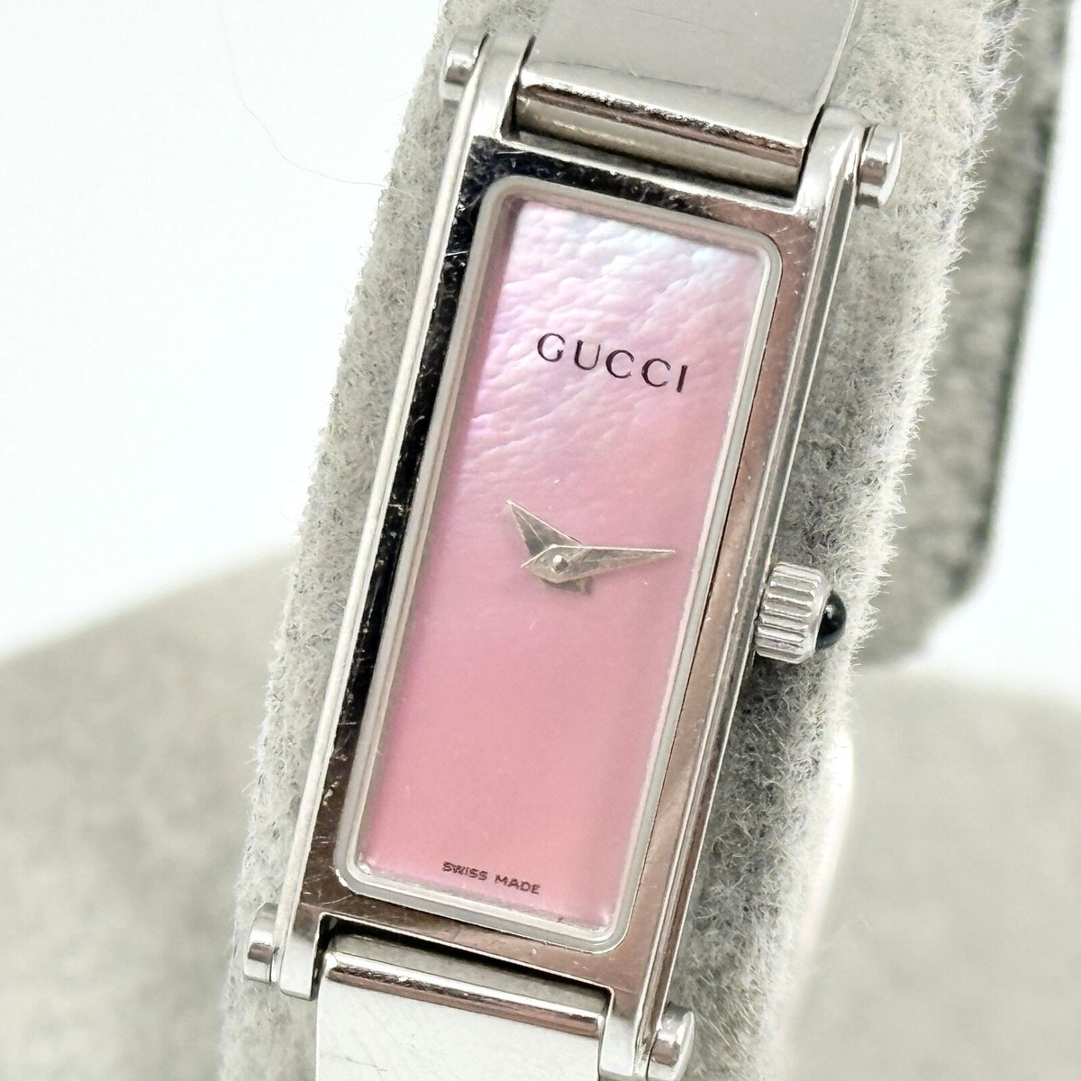 GUCCI 1500L 文字盤ピンクシェル　ダイヤ付き　シルバー 時計 楽天市場】＼7/30は全品10倍☆さらに+7倍／ グッチ 1500