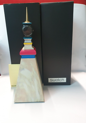 Swatch Special Mendini Tower GZS02 1998 Tischuhr Wie neu