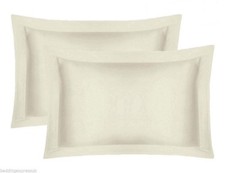 Luxury Cream 400TC Egyptian Cotton PAIR Oxford Pillowcase