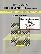 2009 Toyota Highlander Hybrid Shop Service Repair Electrical Wiring Diagram