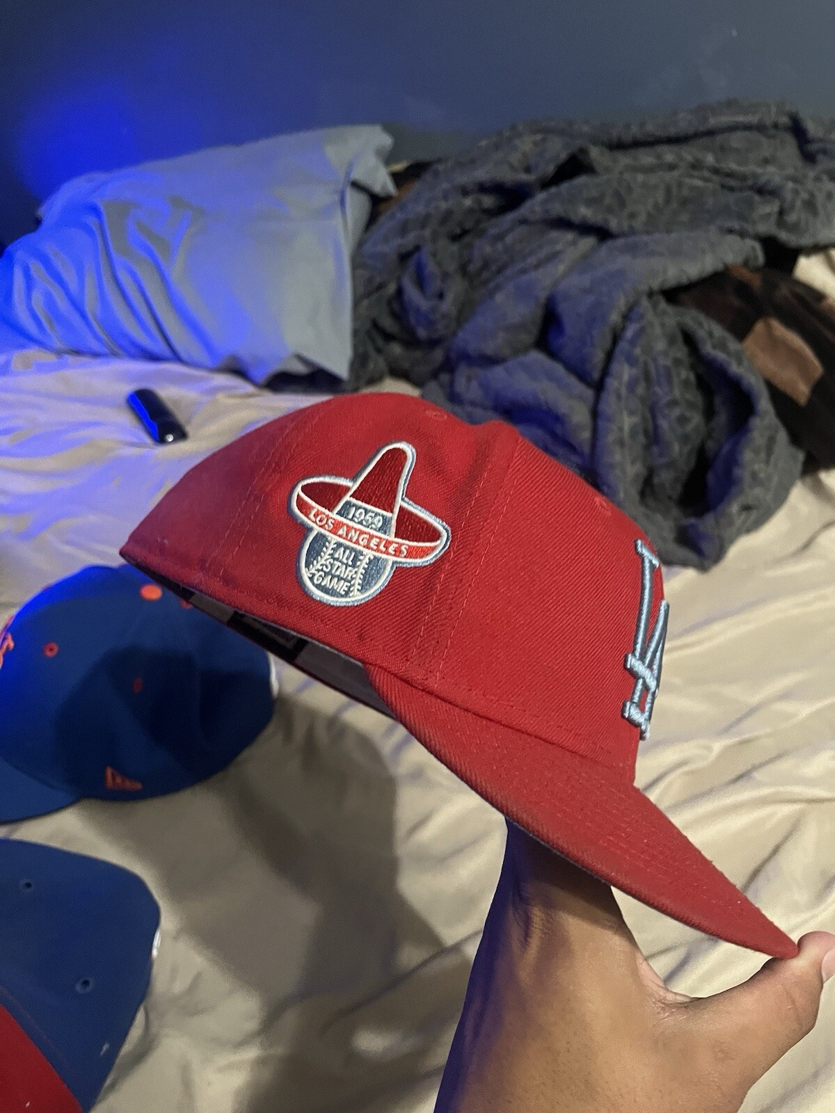 Red Dodgers Fitted - image 2