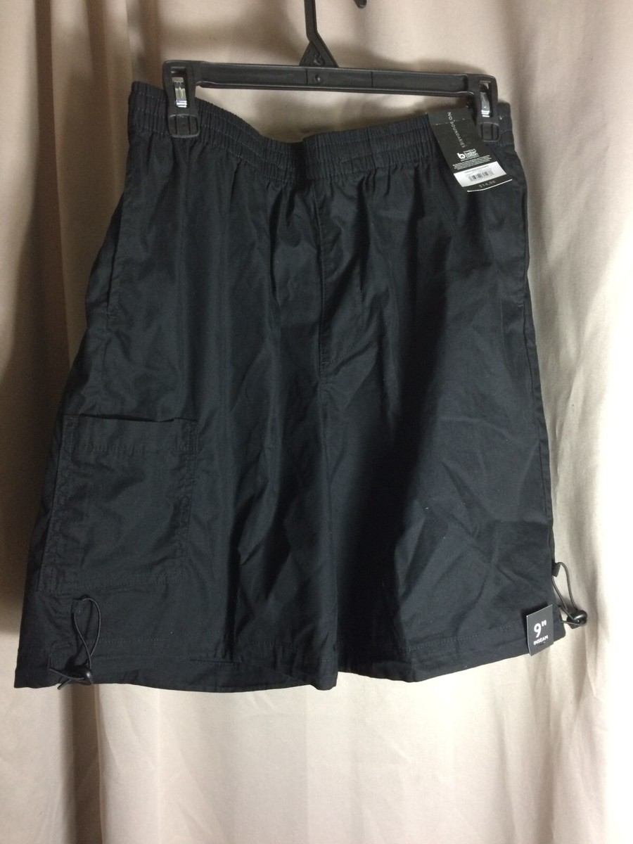 No Boundaries Mens Shorts Size Small S (28-30) Black Cargo Parachute Inseam 