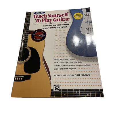 Alfred's Teach Yourself To Play Guitar Morty Manus Sheet Music Method Book