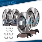Front & Rear Disc Rotors Ceramic Brake Pads for 2004 2005 2006-2017 Nissan Quest (For: Nissan Quest)