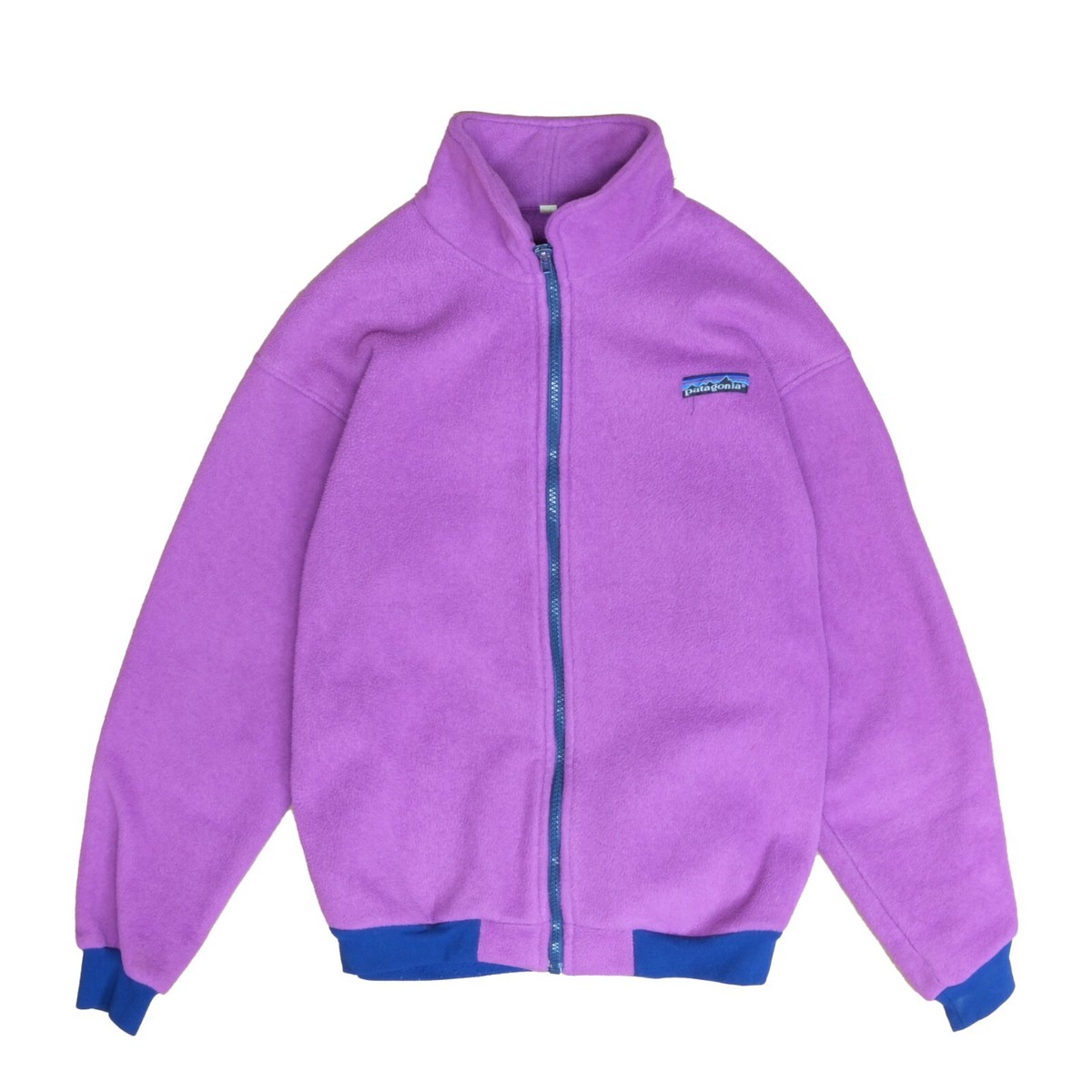 Vintage Patagonia Fleece Jacket Womens Size 12 Purple Full Zip