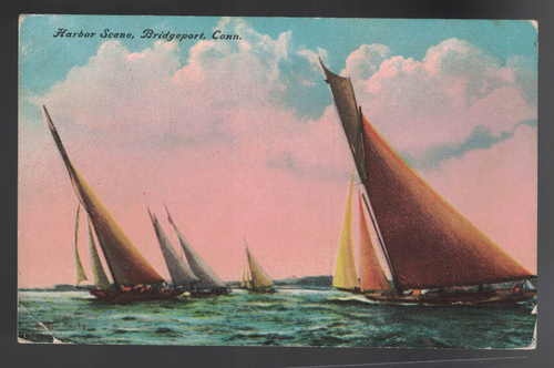 PC-4206**Vtg. PC **Hafenszene** Bridgport, Connecticut