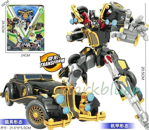 Tobot V Paragon Gold Vintage Car Transforming Robot Vehicle Action Figure Toy
