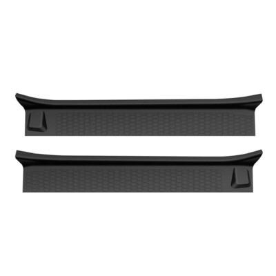 Black Door Sill Guards Entry Scuff Plate Cover for 2018-26 Jeep Wrangler JL 2dr