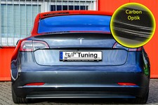 Diffusor Heckspoiler aus ABS für Tesla Model 3 + Performance in Carbon Optik