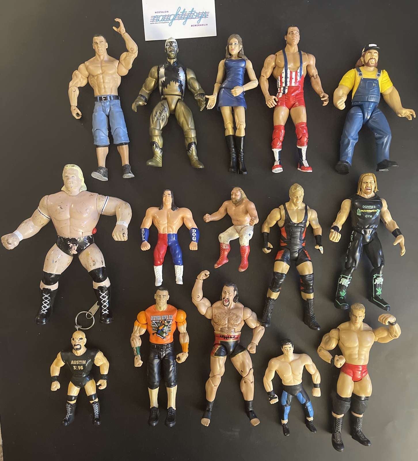 WWE Wrestling Figure Lot (15) Jakks, Mattel, LJN, WCW, Cena, Studd