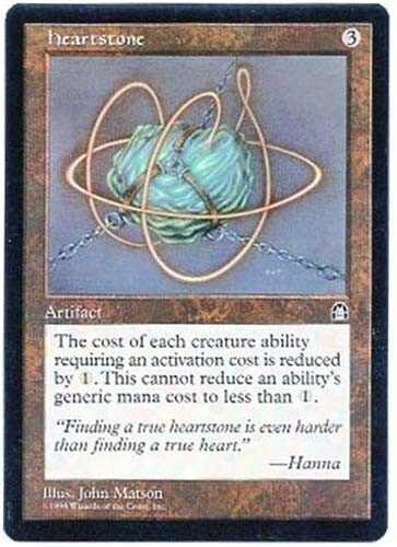 HEARTSTONE X1  MAGIC Mtg  STRONGHOLD LIGHT PLAY (LP) 1998