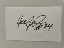 Joe Johnson Signed & Inscribed ‘24’ Autograph 3X5 Index Card Arkansas Razorbacks