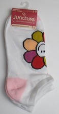 New Womens Size 5-9 Juncture 2 Pack Socks Flower