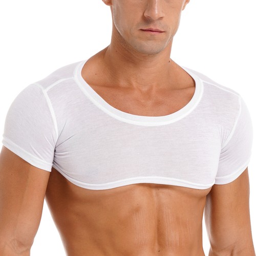 Para hombre Camiseta sin mangas Transparente Malla Transparente Camiseta Deportes Gimnasio Fitness Entrenamiento Chaleco - Imagen 48 de 71
